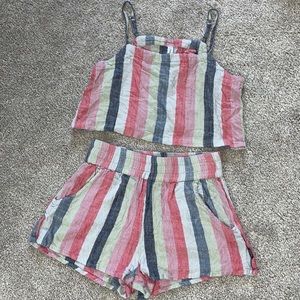 RVCA tank + shorts set